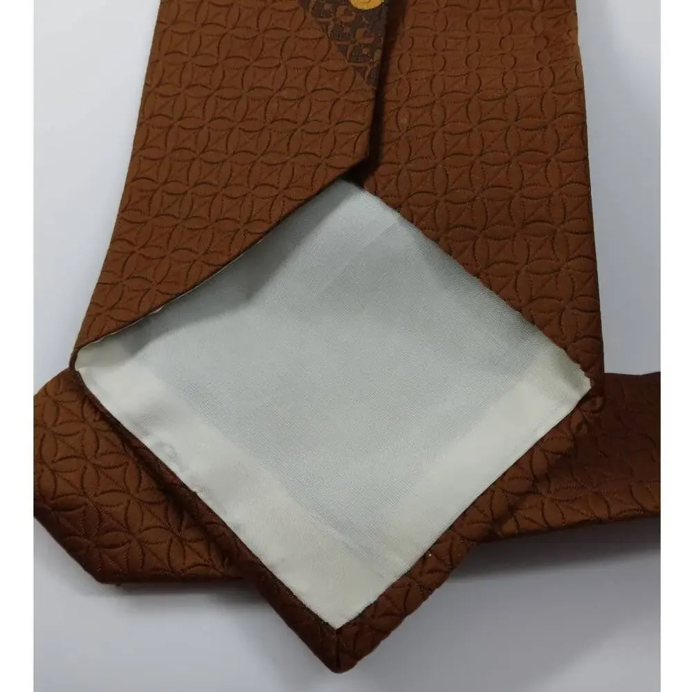 Vintage Montgomery Ward Tie Brown Fall colors 54